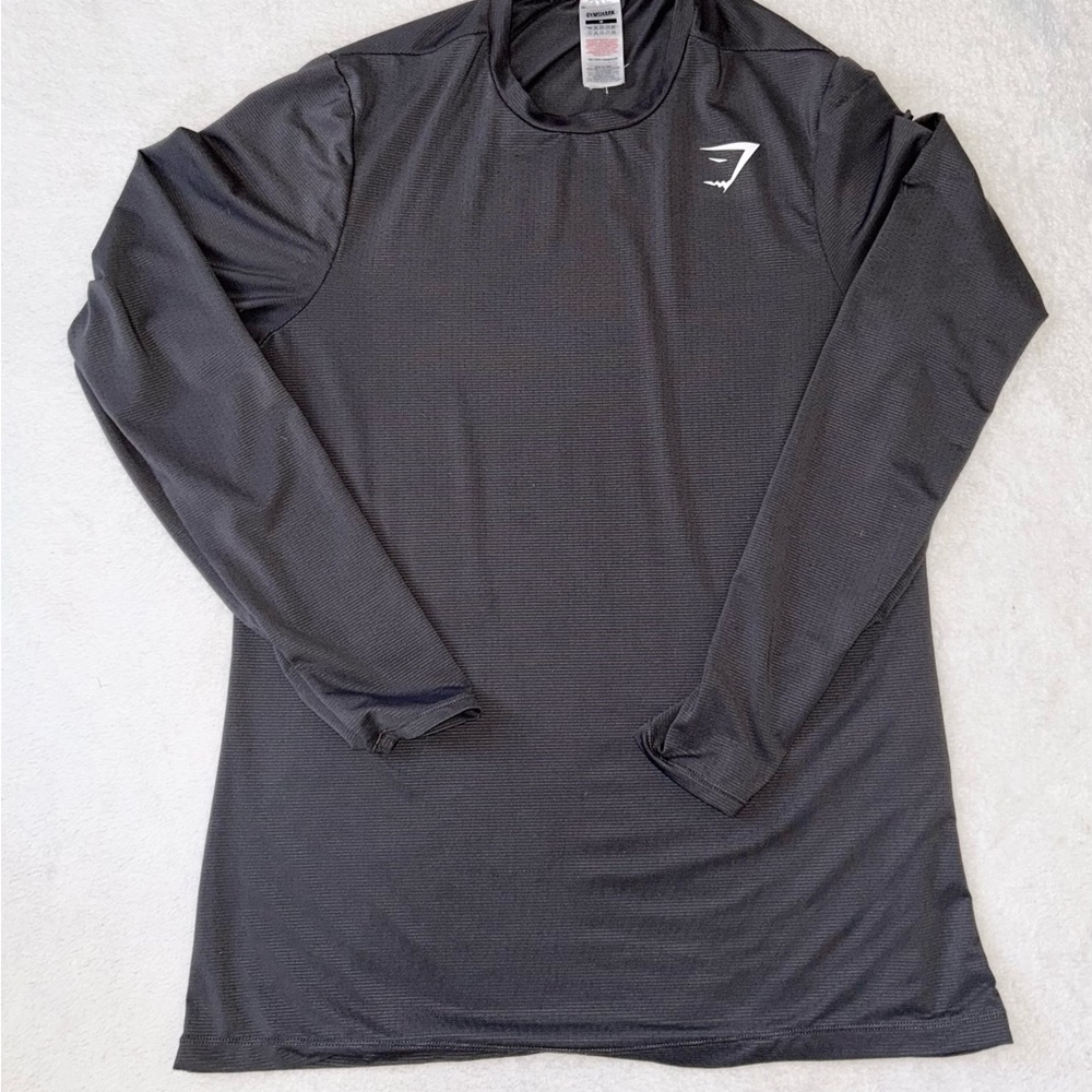 Gymshark Men's grey Long Sleeve Shirt